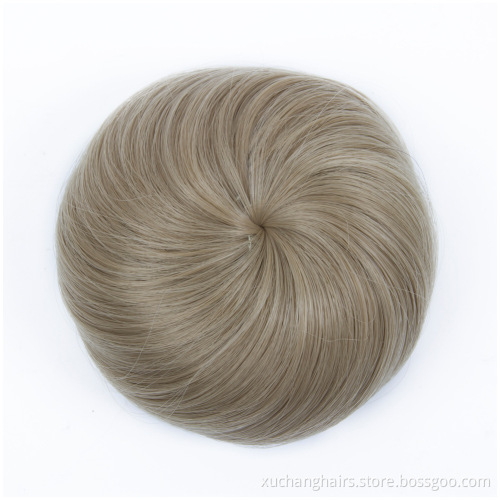 Synthetic Secret Silky Fancy Curly Easy Clip on Drawstring Synthetic Bun Hair Pieces